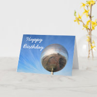Disco ball birthday card