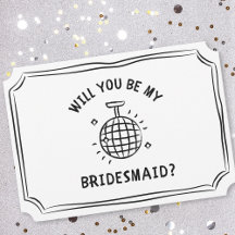 Disco Ball Bridesmaid Proposal | Fun, Trendy, Chic