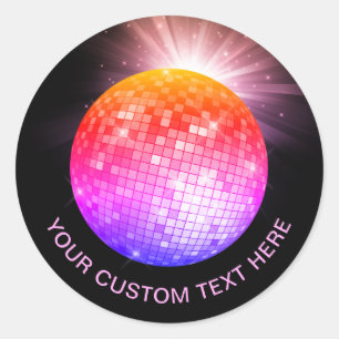 Disco Ball Classic Round Sticker