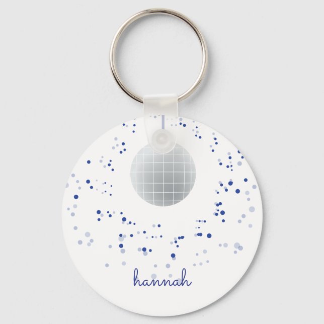 Disco Ball Dancer Key Ring (Front)
