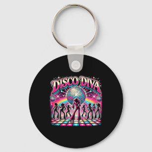 Disco Ball Disco Diva Queen2 Key Ring