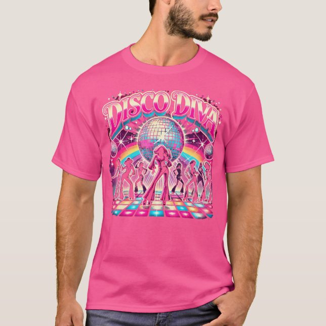 Disco Ball Disco Diva Queen 70S Dancing T-Shirt (Front)