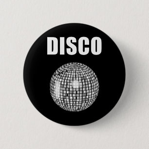 Disco Ball For Funky Soul Music Lovers  6 Cm Round Badge