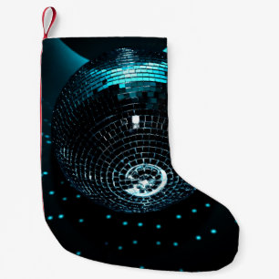 Disco Ball Glare, Nightclub Background. Small Christmas Stocking