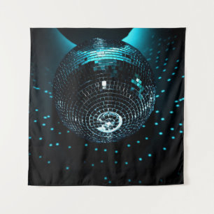 Disco Ball Glare, Nightclub Background. Tapestry