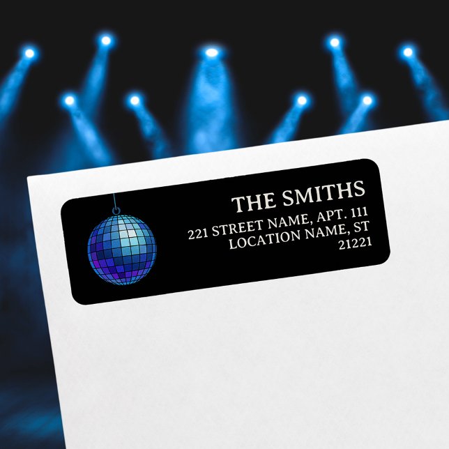 Disco Ball Halloween Return Address (Disco Ball Halloween Return Address Label)