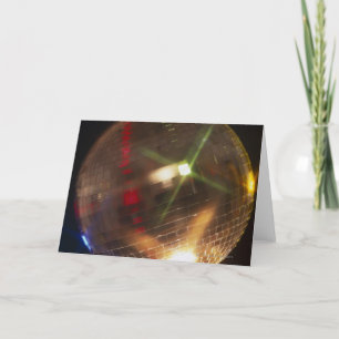 disco ball holiday card