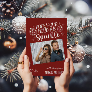 Disco Ball Holidays Sparkle Custom Photo