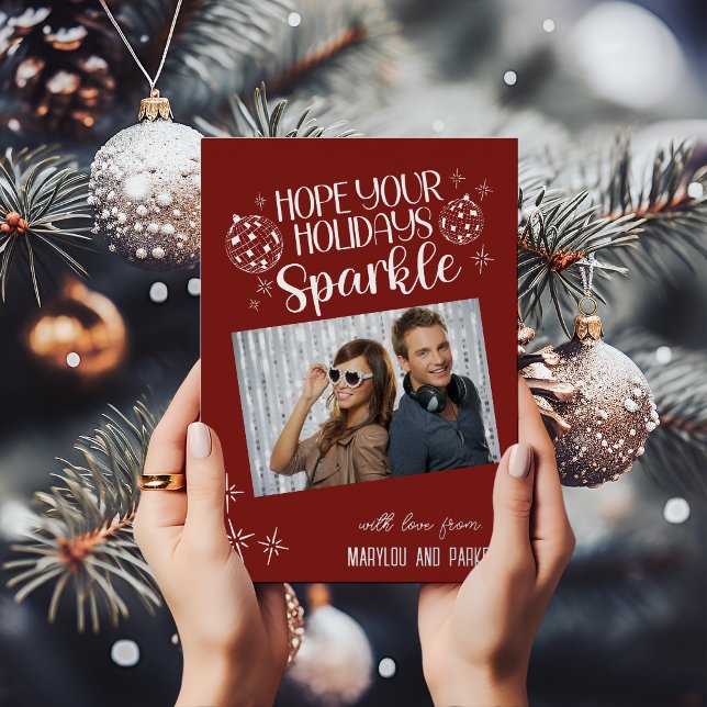 Disco Ball Holidays Sparkle Custom Photo (Creator Uploaded)