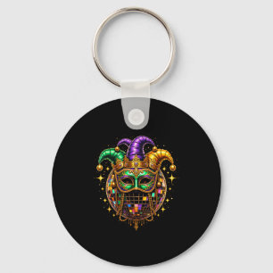 Disco Ball Mardi Gras Carnival Party Lovers Women Key Ring
