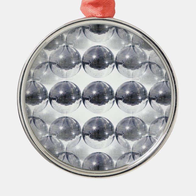 disco ball metal tree decoration (Front)