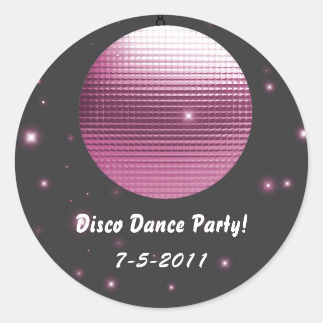 Disco Ball Party Stickers (Front)