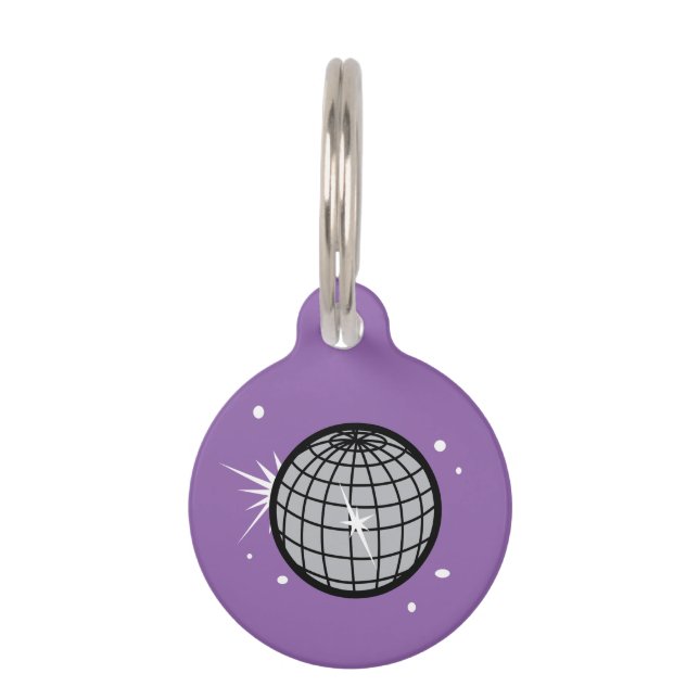 Disco Ball Pet Tag (Front)