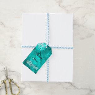 Disco Ball, Princess Coach & Horses 20th Birthday Gift Tags