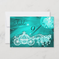 Disco Ball, Princess Coach & Horses Double Sided