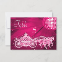 Disco Ball, Princess Coach & Horses Double Sided