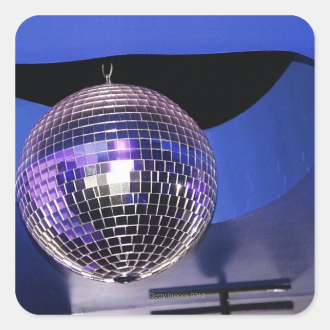 Disco ball square sticker (Front)