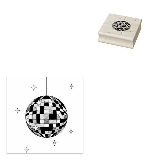 Disco Ball Stamp (Stamped)