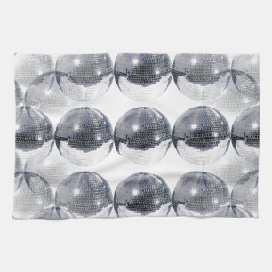 disco ball tea towel
