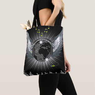 Disco Ball With Wings Tote Bag