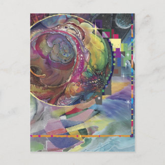 Disco Blocks*** Postcard