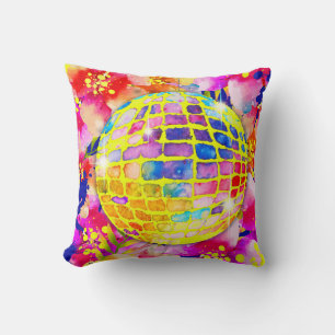 Disco Boogie Floral Pillow
