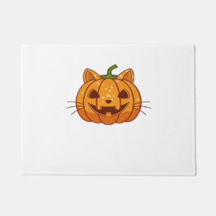 Disco Cat Jack o'Lantern Classic T-Shirt Doormat