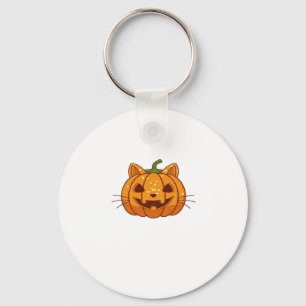 Disco Cat Jack o'Lantern Classic T-Shirt Key Ring