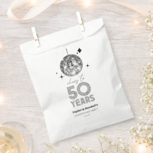 Disco Cheers 50 Years Wedding Anniversary Party Favour Bags