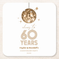 Disco Cheers 60 Years Wedding Anniversary Party