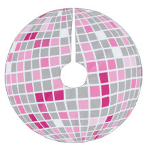 Disco Christmas Pink and Red Disco Ball 