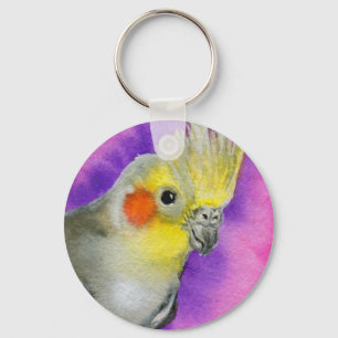 Disco Cockatiel Key Ring