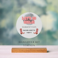 Disco Cowgirl Bachelorette Hangover Kit Station