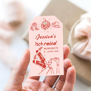 Disco Cowgirl Bachelorette Party Gift Tags