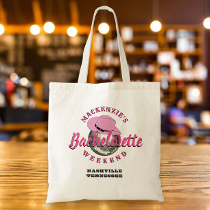 Disco Cowgirl Bachelorette Weekend Party Tote Bag