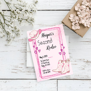 Disco Cowgirl Birthday Invitation