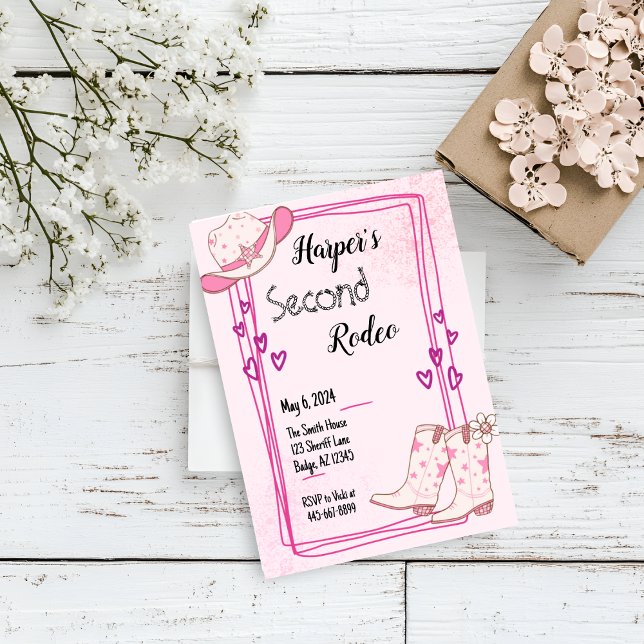 Disco Cowgirl Birthday Invitation (Creator Uploaded)