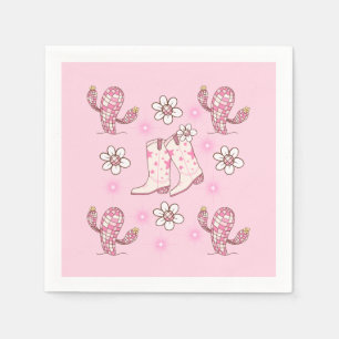 Disco Cowgirl Boot and Cactus Napkin