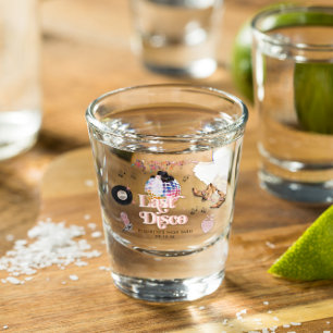 Disco Cowgirl Nashville Pink Rodeo   Bachelorette  Shot Glass