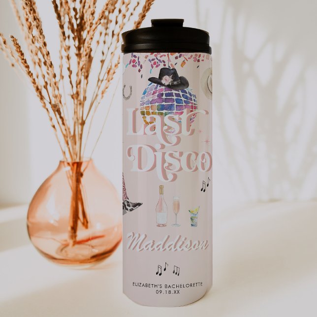 Disco Cowgirl Nashville Pink Rodeo | Bachelorette Thermal Tumbler (Creator Uploaded)