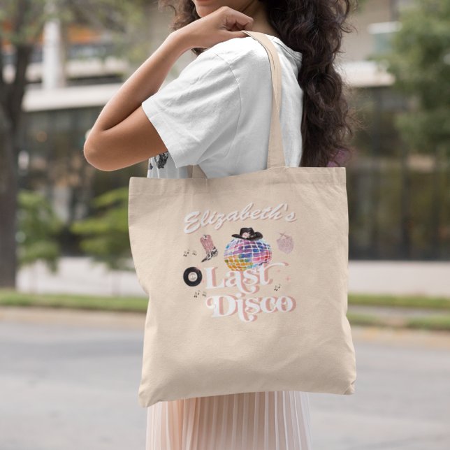 Disco Cowgirl Nashville Pink Rodeo | Bachelorette Tote Bag (Creator Uploaded)