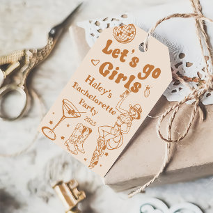 Disco Cowgirl Rodeo Bachelorette Party Gift Tags