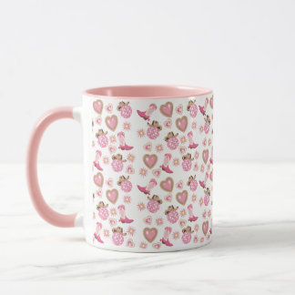 Disco Cowgirl Valentine Two-Tone Mug