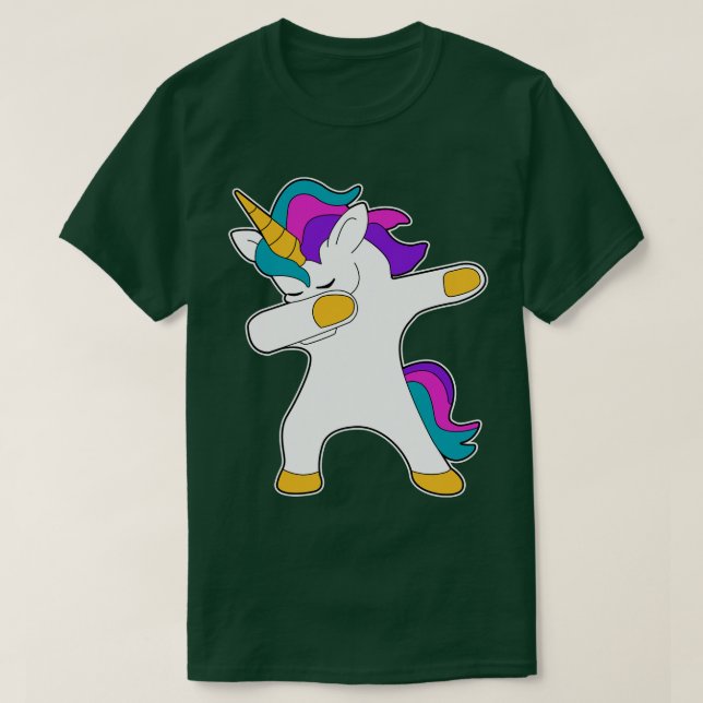 Disco DABBING Party Disco Hip Hop Unicorn Gift 10 T-Shirt (Design Front)
