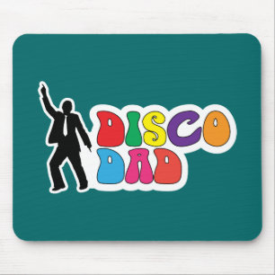 Disco Dad Mousepad - A Funny Father's Day Gift