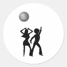 Disco Dancers Under A Disco Ball