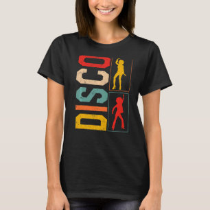 Disco Dancing King Queen Vintage Retro 70's Disco T-Shirt
