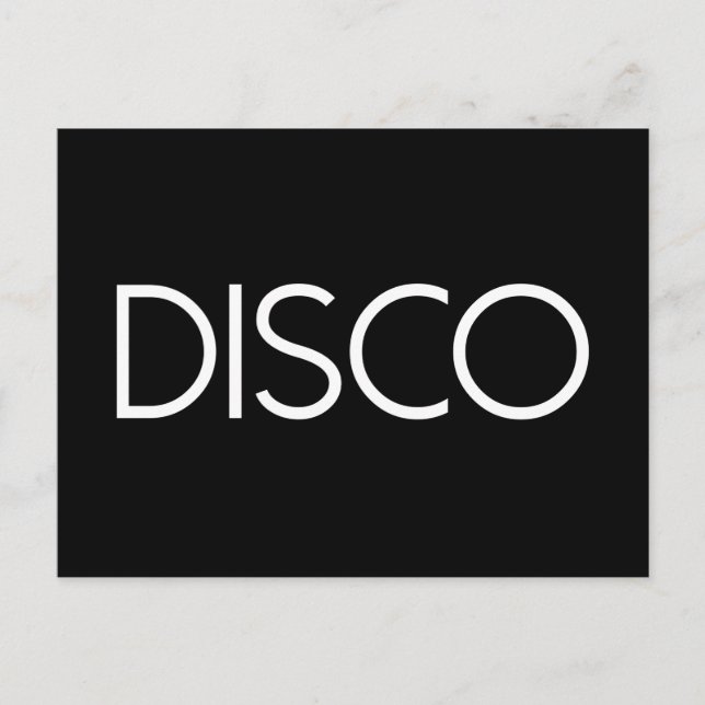 DISCO Dancing Postcard (Front)
