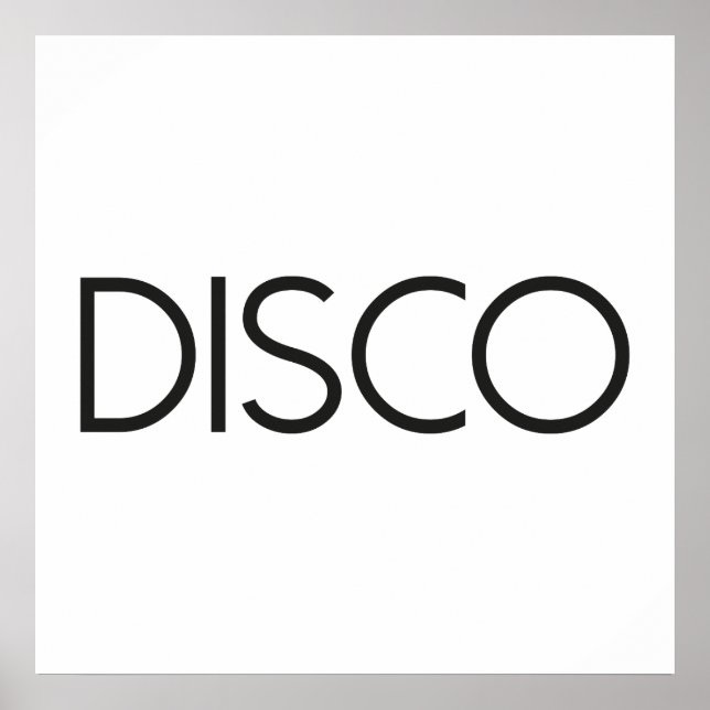 DISCO Dancing Poster (Front)