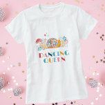 Disco Dancing Queen Snail T-Shirt<br><div class="desc">This cute disco theme t-shirt is the perfect choice to show off your love of the 70's and all things cute. Featuring a pretty disco ball adorned snail in pastel colours and surrounded by twinkling stars and pretty flowers, this shirt embraces the disco theme with a quirky cottage core twist....</div>